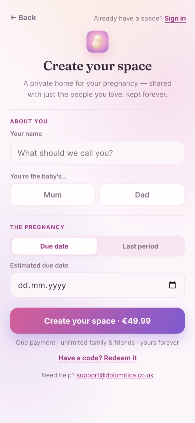 Creating a Peanut Junior space: your name, your role, and the due date